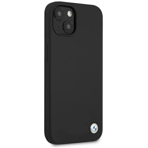 Etui na telefon BMW BMHCP13SSILBK do Apple iPhone 13 Mini 5,4" czarny/black hardcase Silicone Signature