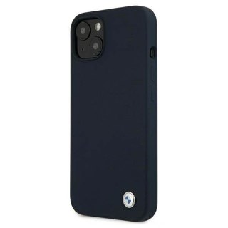 Etui na telefon BMW BMHCP13SSILNA do Apple iPhone 13 Mini 5,4" granatowy/navy hardcase Silicone Signature