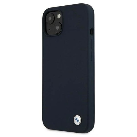 Etui na telefon BMW BMHCP13SSILNA do Apple iPhone 13 Mini 5,4" granatowy/navy hardcase Silicone Signature