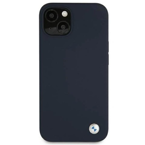 Etui na telefon BMW BMHCP13SSILNA do Apple iPhone 13 Mini 5,4" granatowy/navy hardcase Silicone Signature