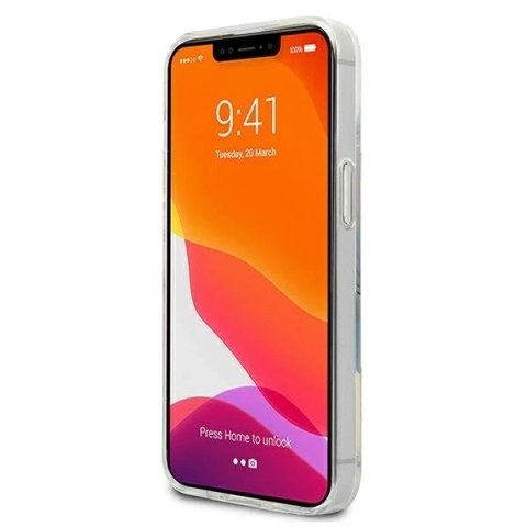 Etui na telefon BMW BMHCP13SSKTGT do Apple iPhone 13 Mini 5,4" transparent hardcase Motorsport Tricolor