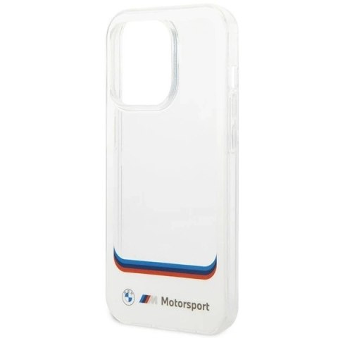 Etui na telefon BMW BMHCP14L22HMCH do Apple iPhone 14 Pro 6,1" biały/white Transparent Center