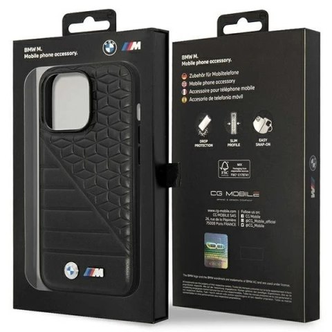 Etui na telefon BMW BMHCP14L22PMGK do Apple iPhone 14 Pro 6,1" czarny/black Bi Pattern