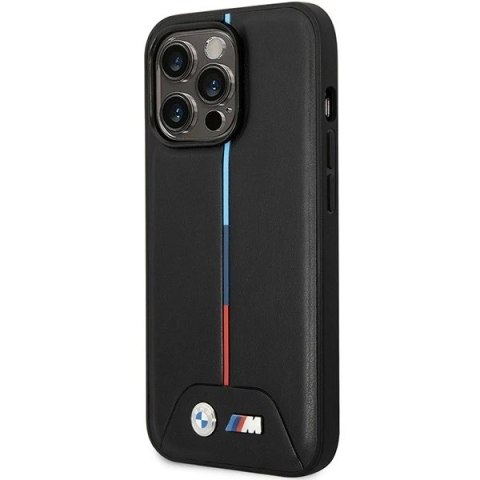 Etui na telefon BMW BMHCP14L22PVTK do Apple iPhone 14 Pro 6,1" czarny/black Quilted Tricolor
