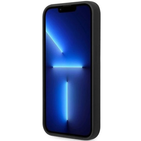 Etui na telefon BMW BMHCP14L22SOTK do Apple iPhone 14 Pro 6,1" czarny/black Silicone Slanted Sttripes