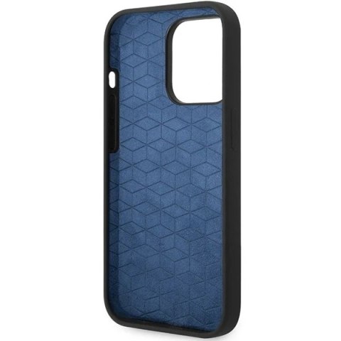 Etui na telefon BMW BMHCP14L22SWTK do Apple iPhone 14 Pro 6,1" czarny/black Silicone Vertical Tricolor Lines