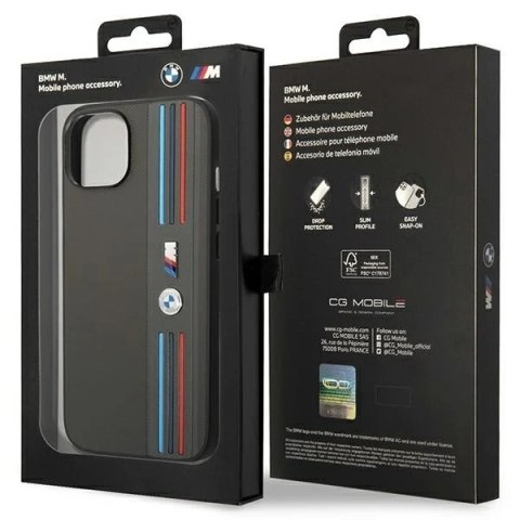 Etui na telefon BMW BMHCP14M22PPMA do Apple iPhone 14 Plus 6,7" szary/grey Tricolor M Collection