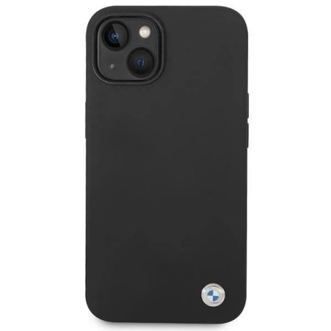 Etui na telefon BMW BMHCP14MSILBK do Apple iPhone 14 Plus 6,7" czarny/black Silicone Metal Logo