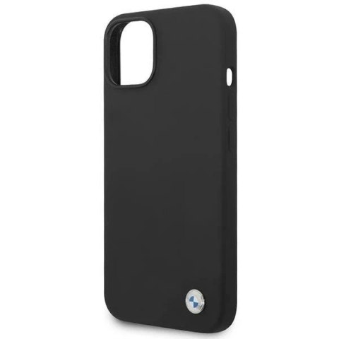 Etui na telefon BMW BMHCP14MSILBK do Apple iPhone 14 Plus 6,7" czarny/black Silicone Metal Logo