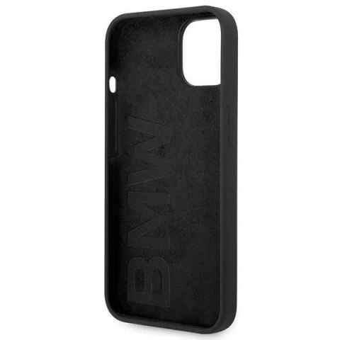 Etui na telefon BMW BMHCP14MSILBK do Apple iPhone 14 Plus 6,7" czarny/black Silicone Metal Logo