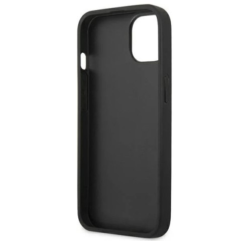 Etui na telefon BMW BMHCP14MSLLBK do Apple iPhone 14 Plus 6,7" czarny/black Leather Stamp