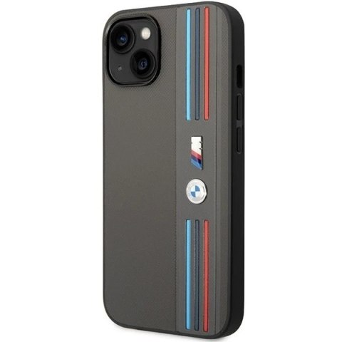 Etui na telefon BMW BMHCP14S22PPMA do Apple iPhone 14 6,1" szary/grey Tricolor M Collection