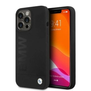 Etui na telefon BMW BMHMP13XSLBLBK do Apple iPhone 13 Pro Max 6,7" czarny/black hardcase Silicone Signature Logo Magsafe