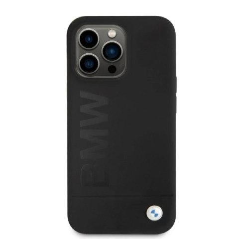 Etui na telefon BMW BMHMP13XSLBLBK do Apple iPhone 13 Pro Max 6,7" czarny/black hardcase Silicone Signature Logo Magsafe