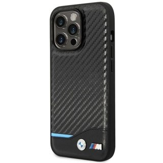 Etui na telefon BMW BMHMP14L22NBCK do Apple iPhone 14 Pro 6,1" czarny/black Carbon MagSafe