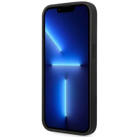 Etui na telefon BMW BMHMP14L22RPSK do Apple iPhone 14 Pro 6,1" czarny/black Leather Seats Pattern MagSafe