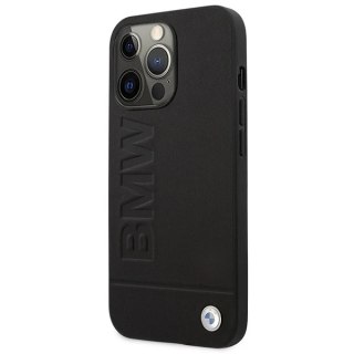 Etui na telefon BMW BMHMP14LSLLBK do Apple iPhone 14 Pro 6,1" czarny/black hardcase Signature Logo Imprint Magsafe