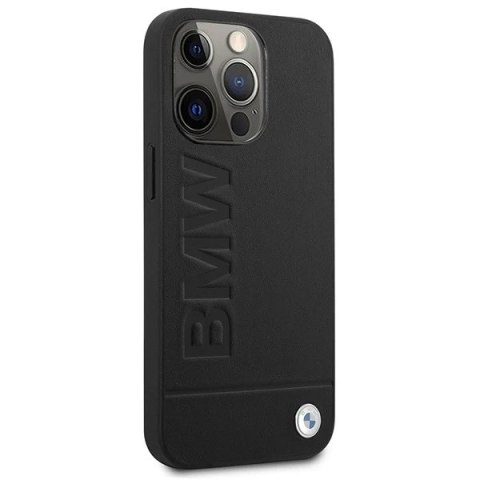 Etui na telefon BMW BMHMP14LSLLBK do Apple iPhone 14 Pro 6,1" czarny/black hardcase Signature Logo Imprint Magsafe