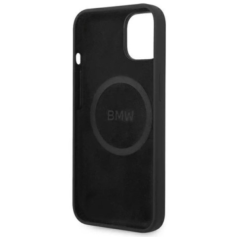 Etui na telefon BMW BMHMP14MSLBLBK do Apple iPhone 14 Plus 6,7" czarny/black hardcase Silicone Signature Logo Magsafe