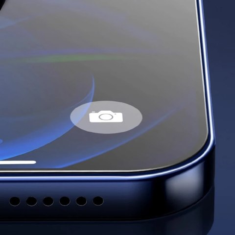 Baseus 2x szkło hartowane 0,3 mm Anti Spy z ramką na cały ekran iPhone 12 Pro / iPhone 12 (SGAPIPH61P-KS01) (case friendly)