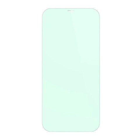 Baseus 2x zielone szkło hartowane 0,3 mm z filtrem Anti Blue Light iPhone 12 Pro Max (SGAPIPH67N-LP02)