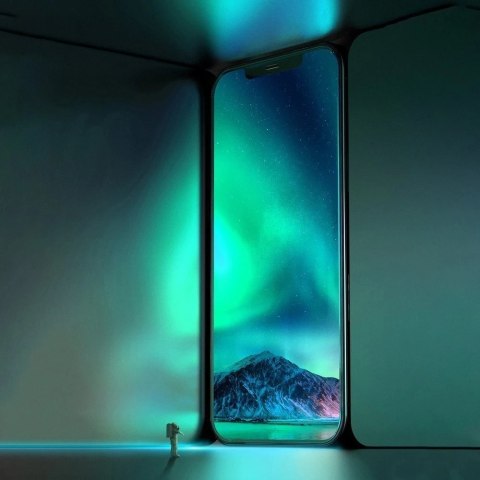 Baseus 2x zielone szkło hartowane 0,3 mm z filtrem Anti Blue Light iPhone 12 Pro Max (SGAPIPH67N-LP02)