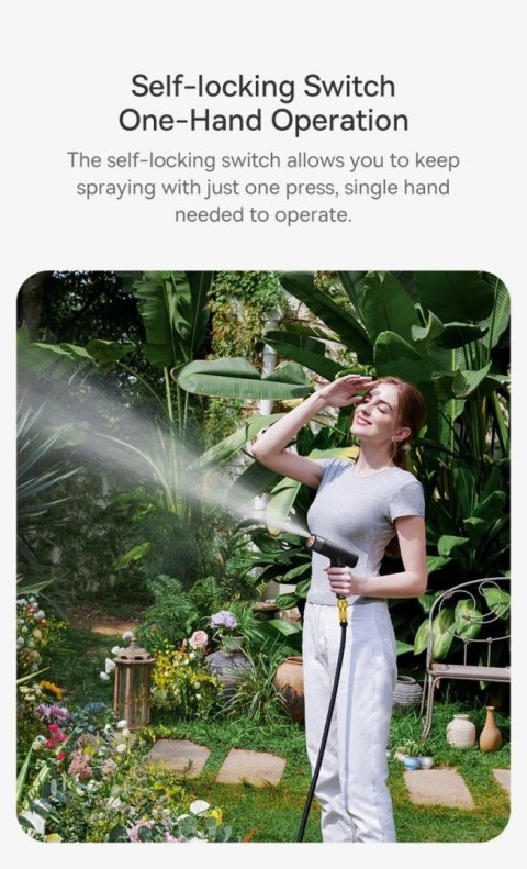 Baseus GF4 dysza do mycia samochodu + wąż 15M czarny (CPYY010101)