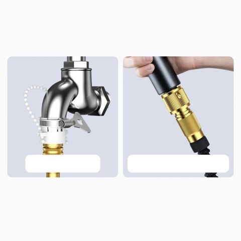 Baseus GF4 dysza do mycia samochodu + wąż 15M czarny (CPYY010101)