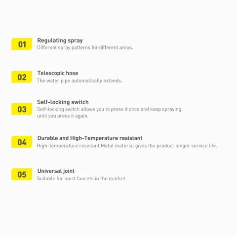 Baseus GF4 dysza do mycia samochodu + wąż 15M czarny (CPYY010101)