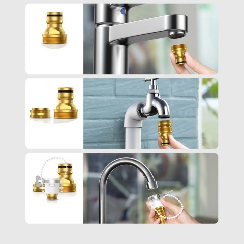 Baseus pistolet do mycia samochodu Baseus - zraszacz, myjka do auta 7,5 m - czarny (GF5)