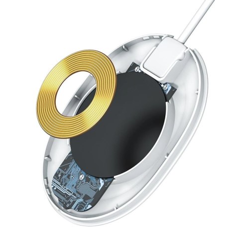 Bezprzewodowa ładowarka indukcyjna Baseus Jelly, 15W (biała)