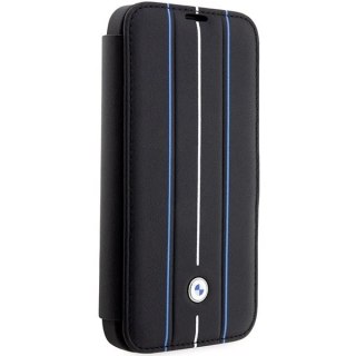 Etui BMW BMBKP14L22RVSK do Apple iPhone 14 Pro 6,1" bookcase Leather Stamp Blue Lines