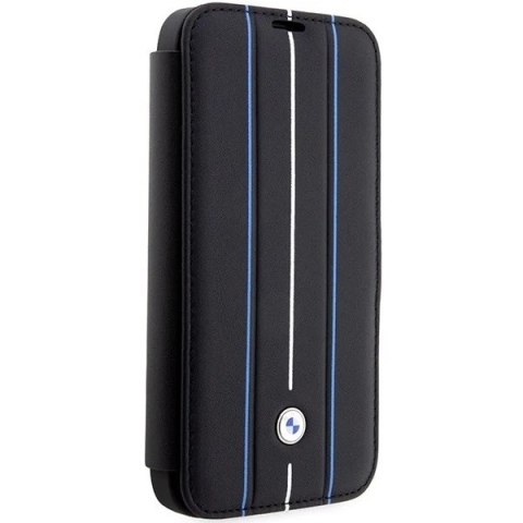 Etui BMW BMBKP14L22RVSK do Apple iPhone 14 Pro 6,1" bookcase Leather Stamp Blue Lines