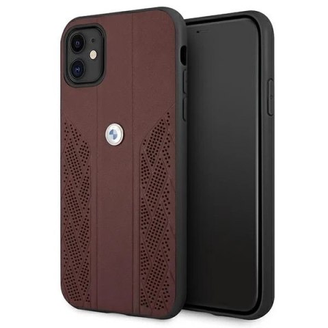 Etui BMW BMHCN61RSPPR do Apple iPhone 11/ Xr hardcase Leather Curve Perforate