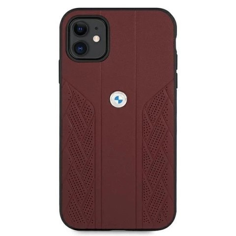 Etui BMW BMHCN61RSPPR do Apple iPhone 11/ Xr hardcase Leather Curve Perforate