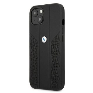 Etui BMW BMHCP13MRSPPK do Apple iPhone 13 6,1" hardcase Leather Curve Perforate