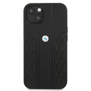 Etui BMW BMHCP13MRSPPK do Apple iPhone 13 6,1" hardcase Leather Curve Perforate