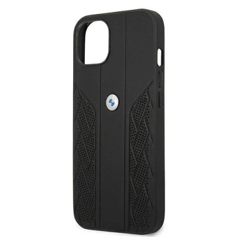 Etui BMW BMHCP13MRSPPK do Apple iPhone 13 6,1" hardcase Leather Curve Perforate