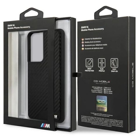 Etui BMW BMHCS21LCABBK do Samsung Galaxy S21 Ultra G998 hardcase M Collection PU Carbon