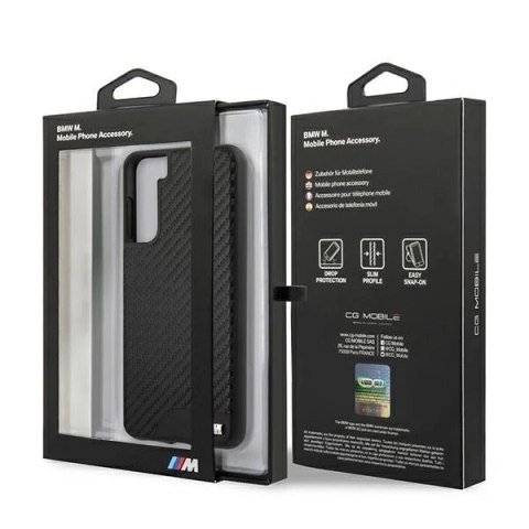 Etui BMW BMHCS21MCABBK do Samsung Galaxy S21+ Plus G996 hardcase M Collection PU Carbon