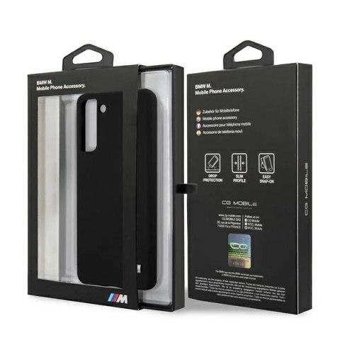 Etui BMW BMHCS21SMSILBK do Samsung Galaxy S21 G991 Silicone M Collection
