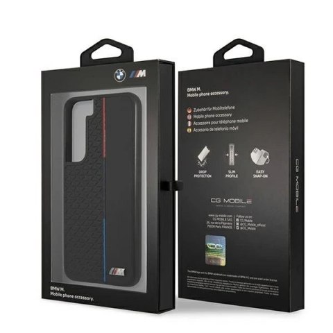 Etui BMW BMHCS22STRTBK do Samsung Galaxy S22 S901 hardcase M Collection Triangles