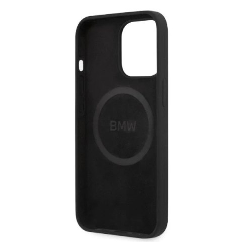 Etui BMW BMHMP13LSLBLBK iPhone 13 Pro / 13 6,1" hardcase Silicone Signature Logo Magsafe