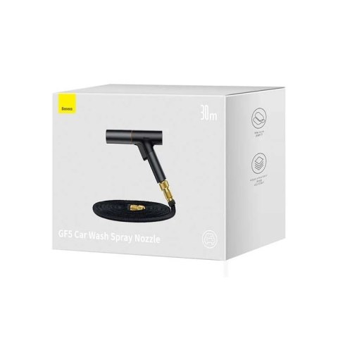 Wąż z dyszą Baseus GF5 do mycia samochodu, 30m (czarny)