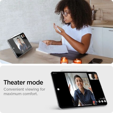 Etui Spigen Airskin Hybrid "S" do Apple iPad Pro 12.9 2021 / 2022 / iPad Air 13 2024 Crystal Clear