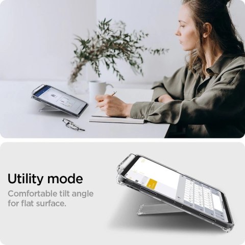 Etui Spigen Airskin Hybrid "S" do Apple iPad Pro 12.9 2021 / 2022 / iPad Air 13 2024 Crystal Clear