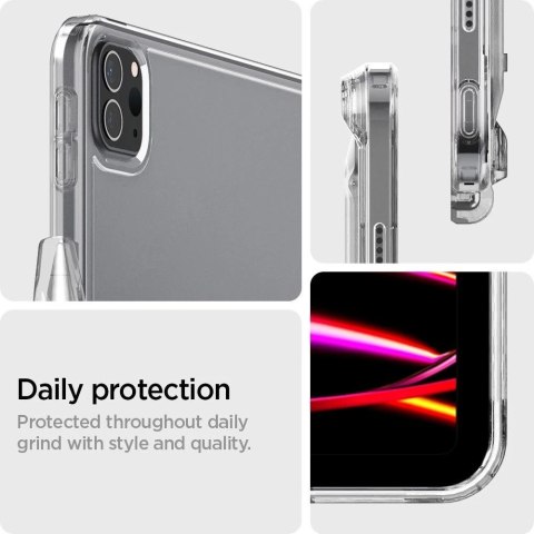 Etui Spigen Airskin Hybrid "S" do Apple iPad Pro 12.9 2021 / 2022 / iPad Air 13 2024 Crystal Clear
