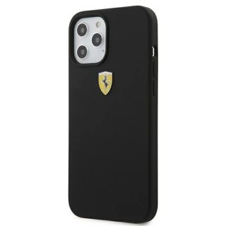 Etui na telefon Ferrari iPhone 12 Pro Max 6,7" czarny/black hardcase On Track Silicone