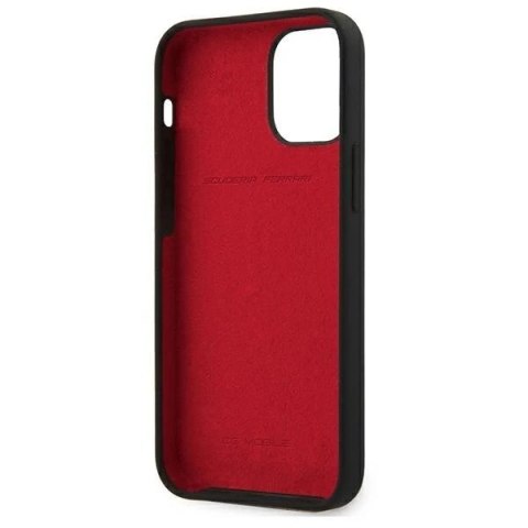 Etui na telefon Ferrari iPhone 12 mini 5,4" czarny/black hardcase On Track Silicone