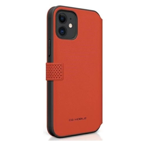 Etui na telefon Ferrari iPhone 12 mini 5,4" czerwony/red book On Track Perforated